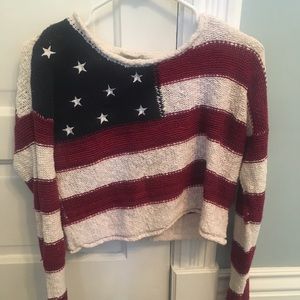 American flag sweater